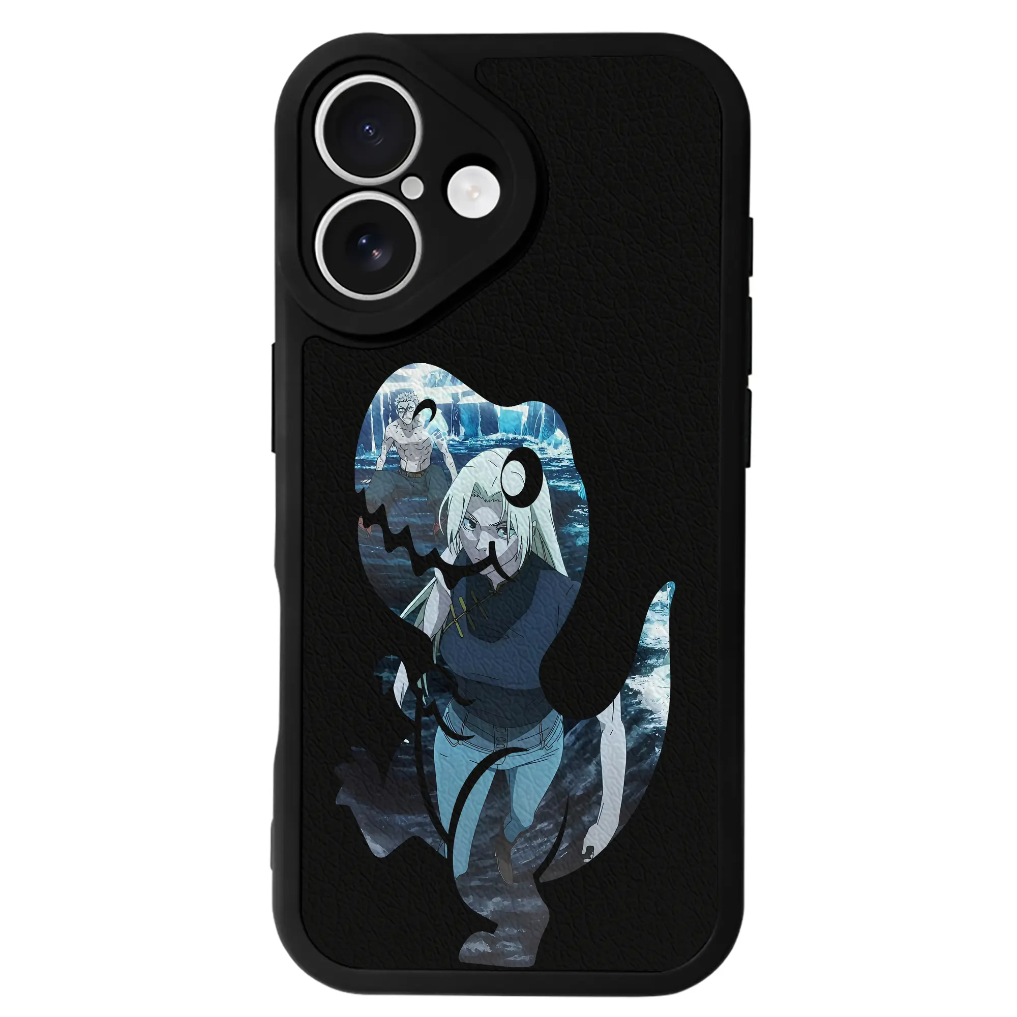 呪術廻戦 グッズ,九十九 由基 - IPhone 16シリーズ対応 ・ シリコンスマホケース ・ レザー調 ・ 高精度フィット ・ 耐衝撃 ・ ワイヤレス充電対応 ・ 精密カット